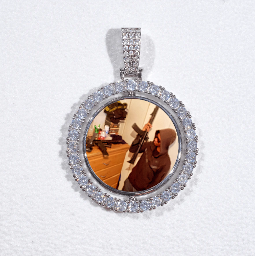 3D Spinning 2-Faced Custom Picture Pendant