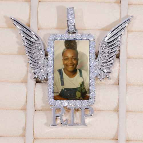 RIP WING 3D CUSTOM PICTURE PENDANT