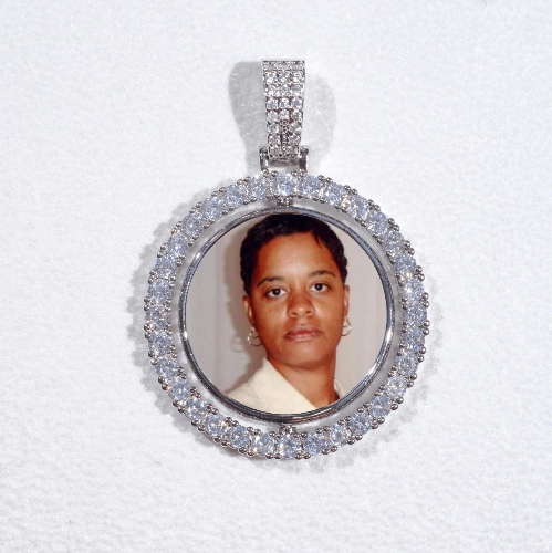 3D Spinning 2-Faced Custom Picture Pendant