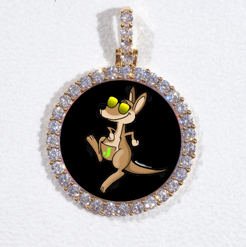 3D CIRCLE CUSTOM PICTURE PENDANT SMALL SIZE
