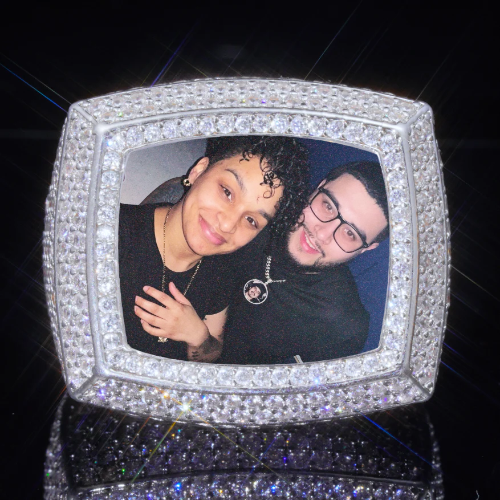 3D CUSTOM PICTURE ICED RING