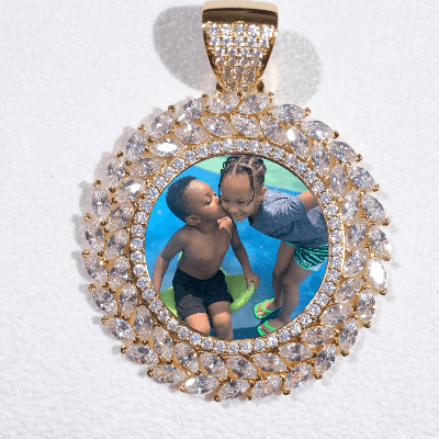 Large 3D Wheat Ear Custom Picture Pendant - The GUU Shop