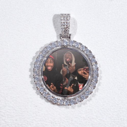 3D Spinning 2-Faced Custom Picture Pendant