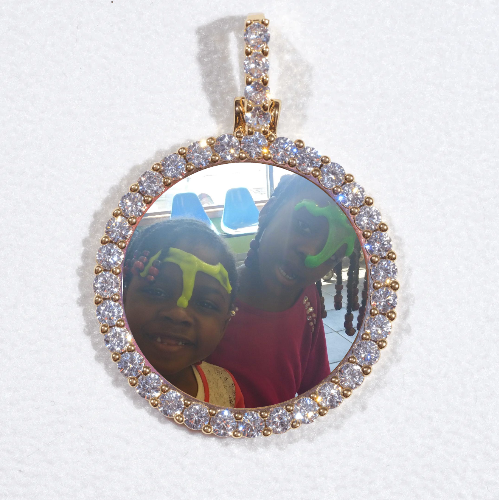 3D CIRCLE CUSTOM PICTURE PENDANT SMALL SIZE