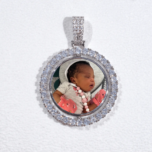 3D Spinning 2-Faced Custom Picture Pendant