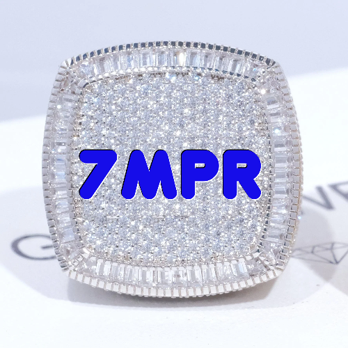 CUSTOM LETTER 3D ICED RING