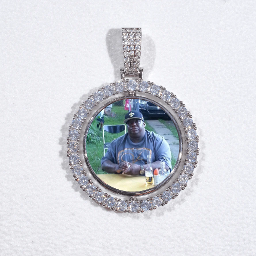 3D Spinning 2-Faced Custom Picture Pendant