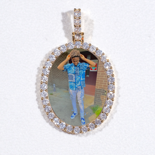 3D Oval Custom Picture Pendant - The GUU Shop