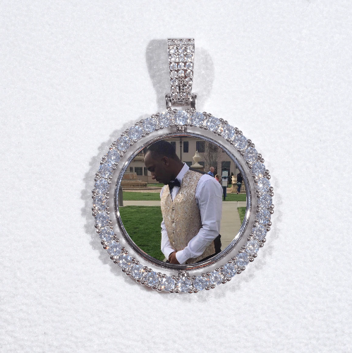 3D Spinning 2-Faced Custom Picture Pendant - The GUU Shop