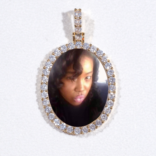 3D Oval Custom Picture Pendant - The GUU Shop