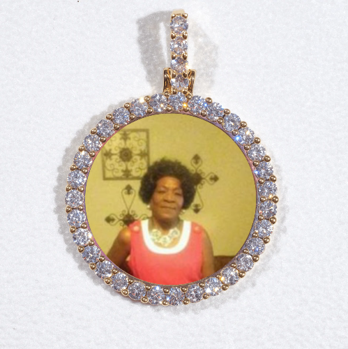 3D CIRCLE CUSTOM PICTURE PENDANT SMALL SIZE - The GUU Shop