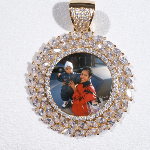 Large 3D Wheat Ear Custom Picture Pendant