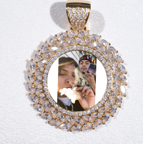Large 3D Wheat Ear Custom Picture Pendant