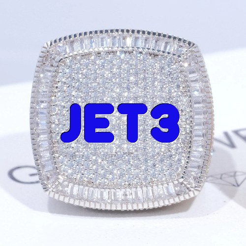 CUSTOM LETTER 3D ICED RING