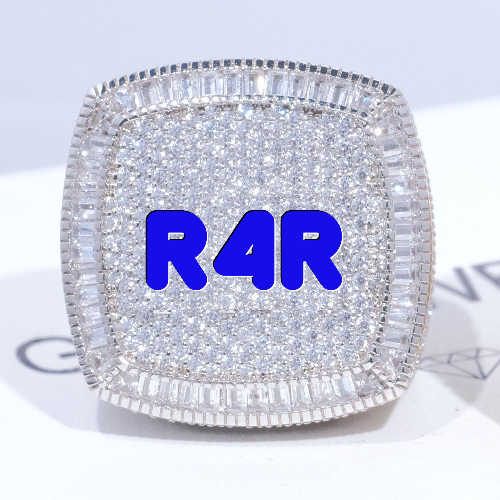 CUSTOM LETTER 3D ICED RING