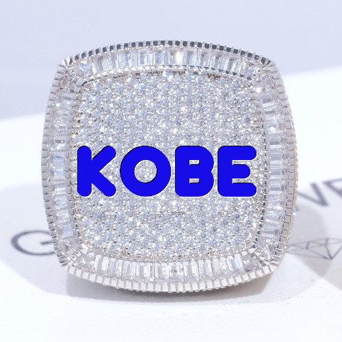 CUSTOM LETTER 3D ICED RING