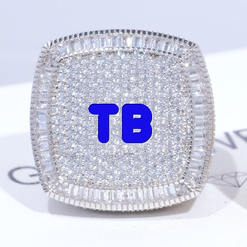 CUSTOM LETTER 3D ICED RING