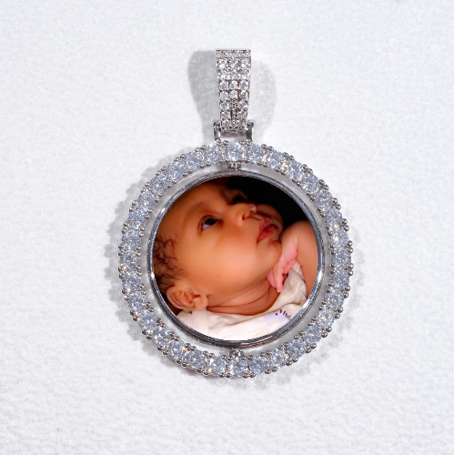 3D Spinning 2-Faced Custom Picture Pendant