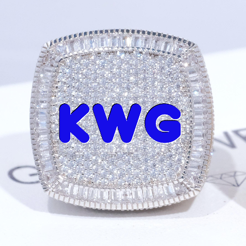 CUSTOM LETTER 3D ICED RING