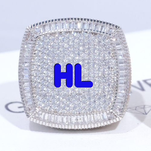 CUSTOM LETTER 3D ICED RING