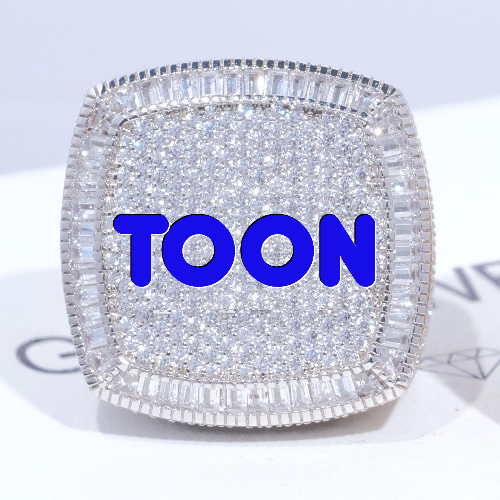 CUSTOM LETTER 3D ICED RING