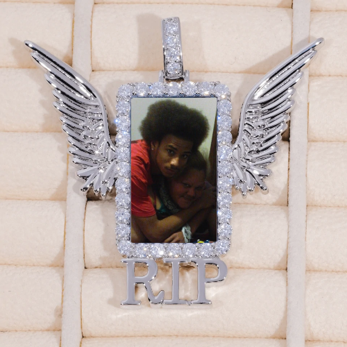RIP WING 3D CUSTOM PICTURE PENDANT