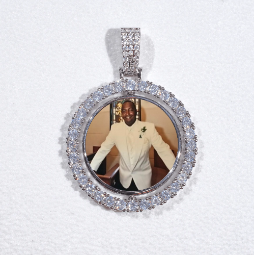 3D Spinning 2-Faced Custom Picture Pendant