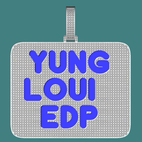 CUSTOM LETTER NECKLACE 3D BIG SQUARE