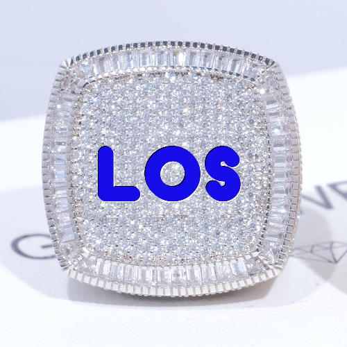 CUSTOM LETTER 3D ICED RING
