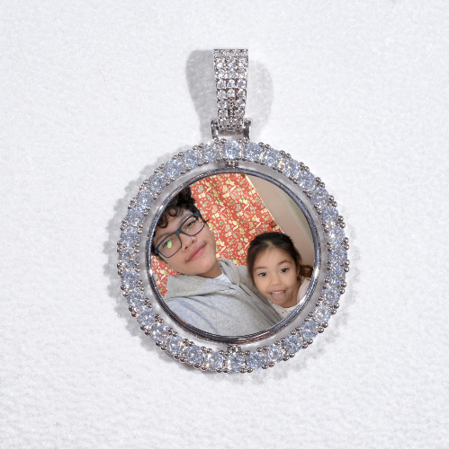 3D Spinning 2-Faced Custom Picture Pendant