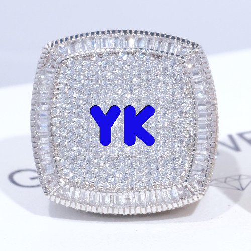 CUSTOM LETTER 3D ICED RING