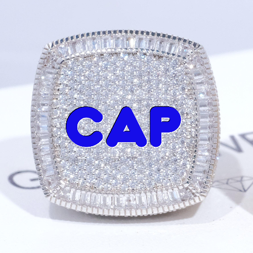 CUSTOM LETTER 3D ICED RING