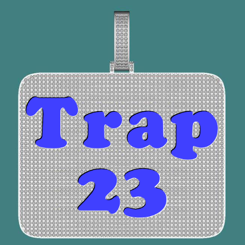CUSTOM LETTER NECKLACE 3D BIG SQUARE