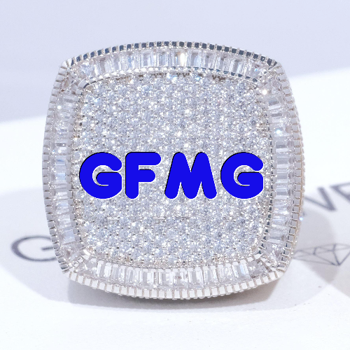 CUSTOM LETTER 3D ICED RING