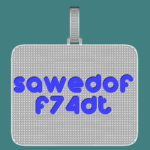 CUSTOM LETTER NECKLACE 3D BIG SQUARE