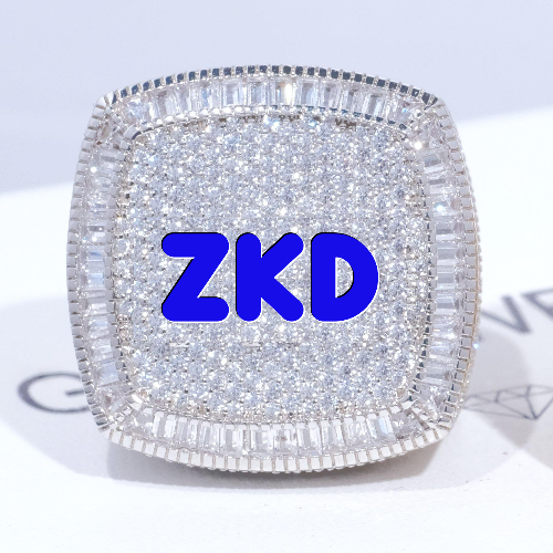 CUSTOM LETTER 3D ICED RING