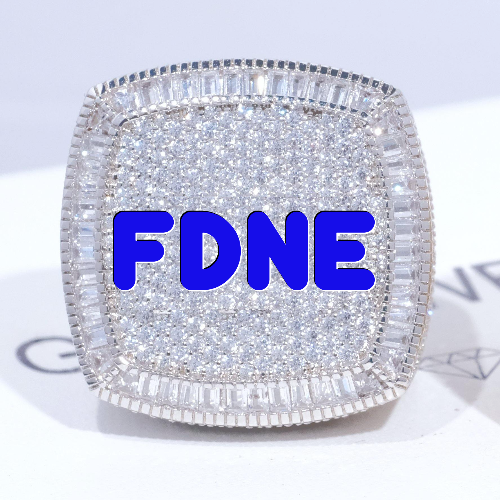 CUSTOM LETTER 3D ICED RING