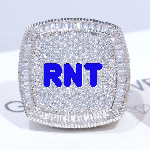 CUSTOM LETTER 3D ICED RING