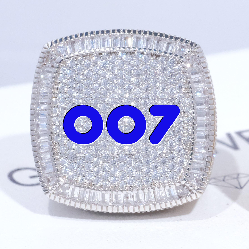 CUSTOM LETTER 3D ICED RING