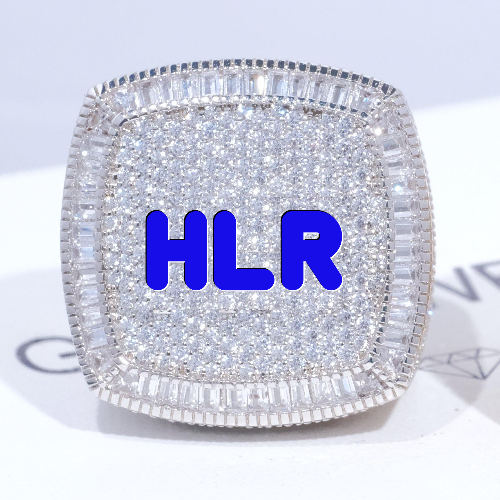 CUSTOM LETTER 3D ICED RING