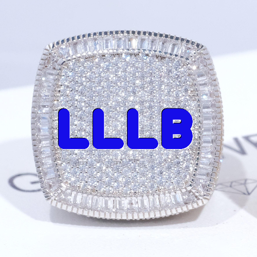 CUSTOM LETTER 3D ICED RING