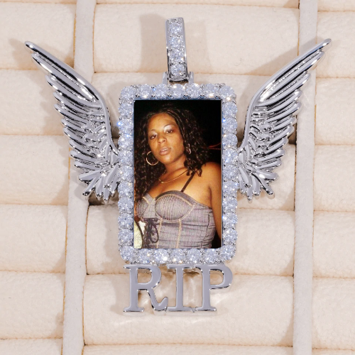 RIP WING 3D CUSTOM PICTURE PENDANT