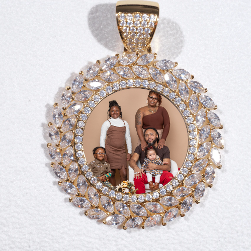 Large 3D Wheat Ear Custom Picture Pendant