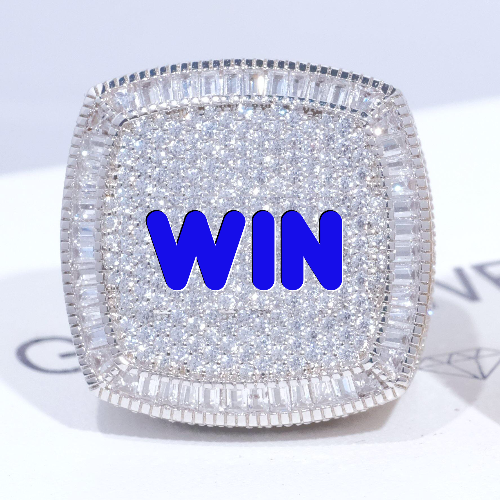 CUSTOM LETTER 3D ICED RING