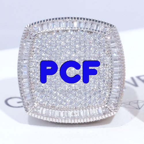 CUSTOM LETTER 3D ICED RING