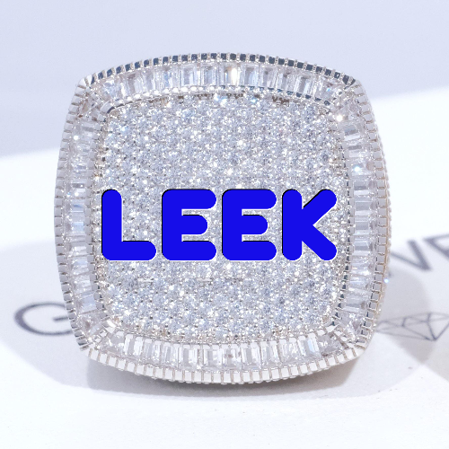 CUSTOM LETTER 3D ICED RING