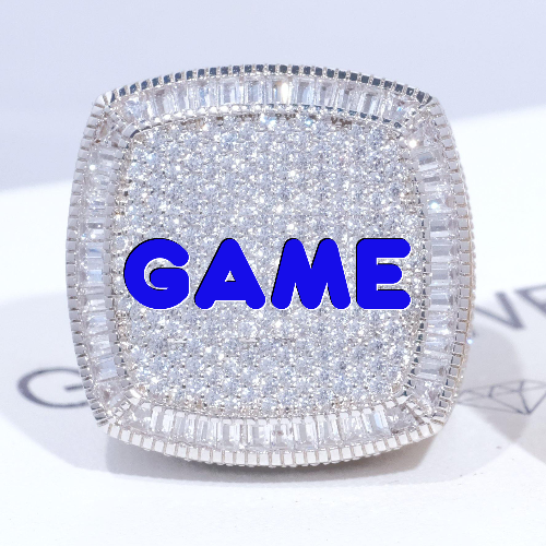 CUSTOM LETTER 3D ICED RING