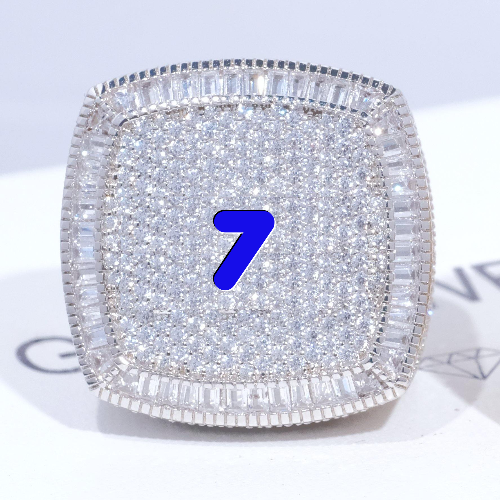 CUSTOM LETTER 3D ICED RING