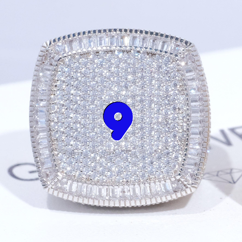 CUSTOM LETTER 3D ICED RING