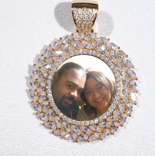 Large 3D Wheat Ear Custom Picture Pendant